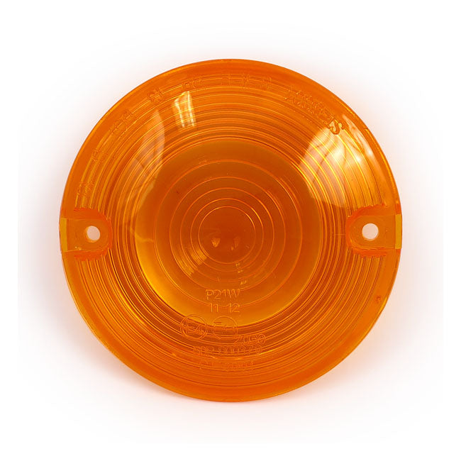 Replacement turn signal lens. flat lens. Amber