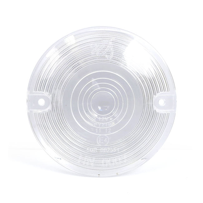 Clear turn signal lens