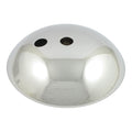 Front hub cap 8". Chrome — 49-66 FL