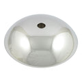 Front hub cap 8". Chrome — 67-72 FL