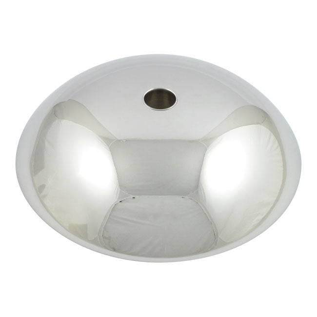 Front hub cap 8". Chrome — 67-72 FL