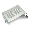 Battery side cover. Chrome. louvered