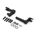Foot peg conversion bracket kit . +2" extended. Black