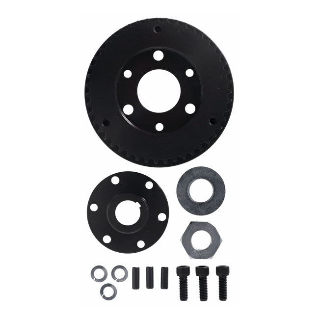 3" front pulley, 8mm, 47t — 37-54 Big Twin (NU) (tapered sprocket shaft)