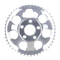Rear sprocket, chrome. 48t — 73-85 4-speed Big Twin; 79-81 XL Sportster