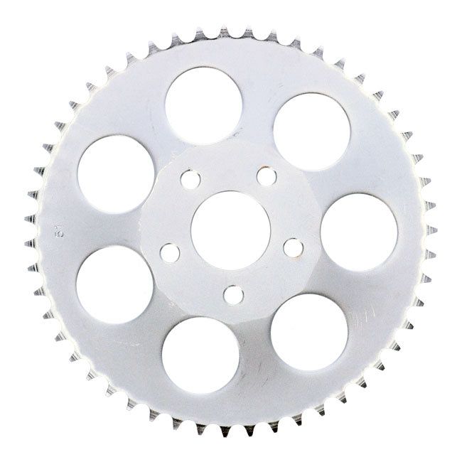 Rear sprocket, zinc. 51t — 73-85 4-speed Big Twin; 79-81 XL Sportster
