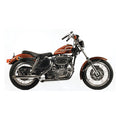 Paughco, Slash cut exhaust (38"). Chrome — 57-85 XL Sportster (Excl. 1979 XL Sportster) (NU)
