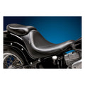 LePera, Silhouette Deluxe solo seat. Smooth — 06-17 Softail (Excl. Deuce) with 200mm tire (fender mounted) (NU)