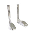 Spotlamp / passing lamp mount bracket kit. Chrome — 62-84 FL; FLH (NU)