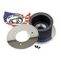 BDL, alternator cover plate. Polished