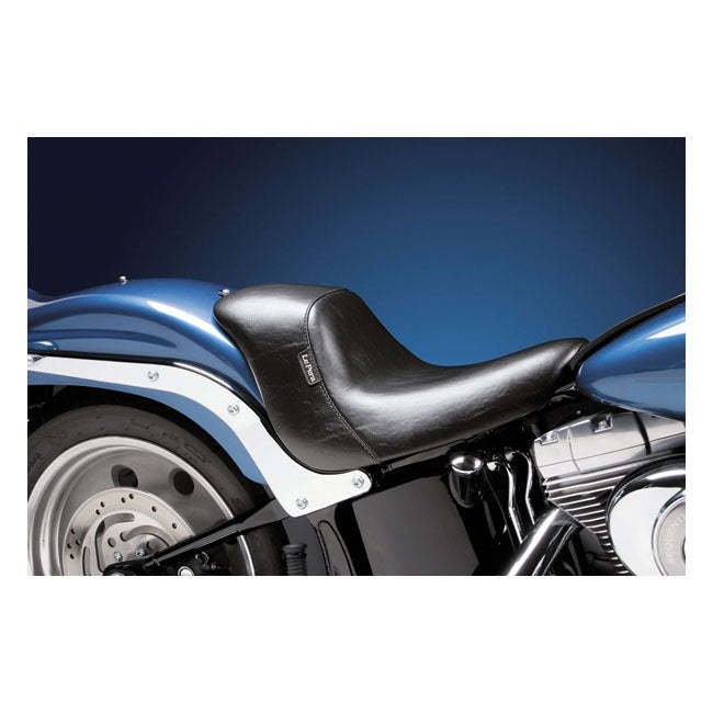LePera, Bare Bones up-front solo seat. Smooth — 06-17 Softail with 200mm tire (fender mounted) (NU)