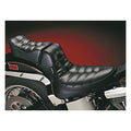 LePera, Regal 2-up seat. Pleated — 00-17 Softail (Excl. Deuce; FXS; FLS/S) with up to 150mm tire (NU)