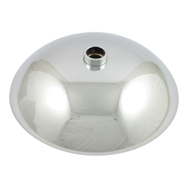 Front hub cap 8". Chrome — 73-80 FL