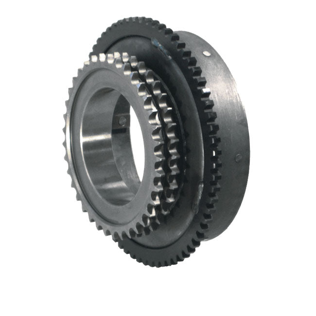 Clutch shell with sprocket — 65-E84 Shovelhead (Excl. FRXB; FXSB) (NU)