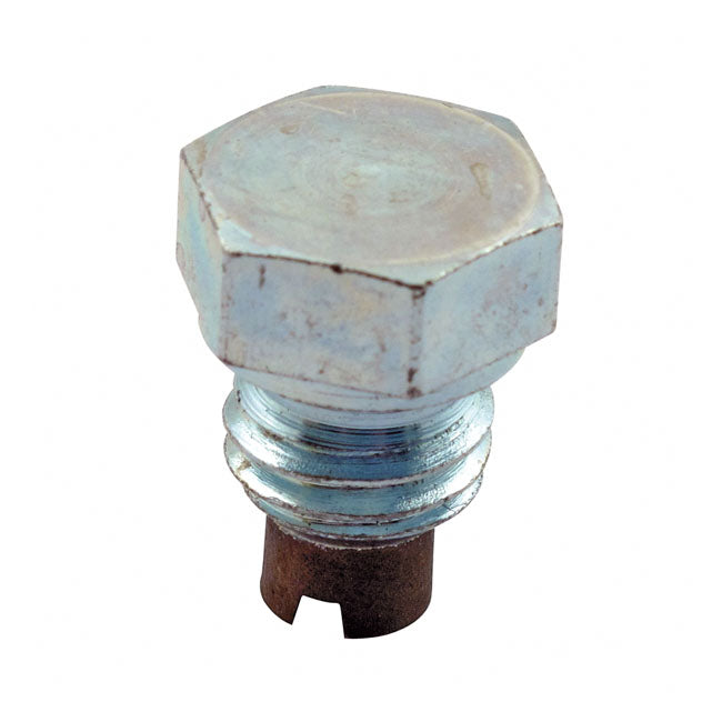 Oil drain plug, 1/2-13. hex head. magnetic