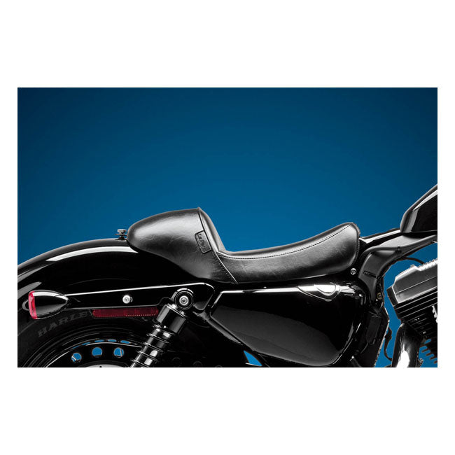 LePera, Stubs Cafe solo seat. Black, smooth — 04-22 XL Sportster (Excl. 07-09 XL Sportster) (NU)