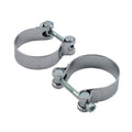 Paughco, XL Sportster custom header clamp. Stainless