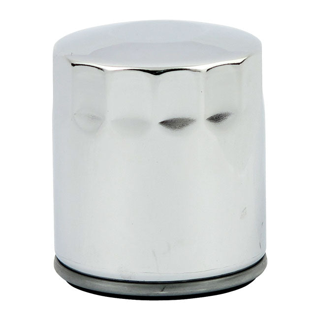 MCS, spin-on oil filter. Magnetic, chrome — 1999 Softail; 99-17 Twin Cam; 17-20 M8 (NU)