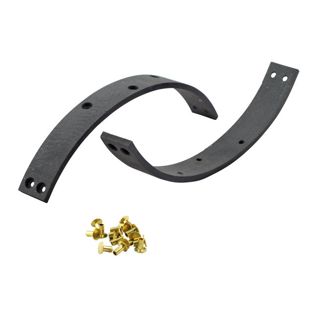 Brake drum linings, rear — 58-62 FL; 58-73 SIDECAR (NU)