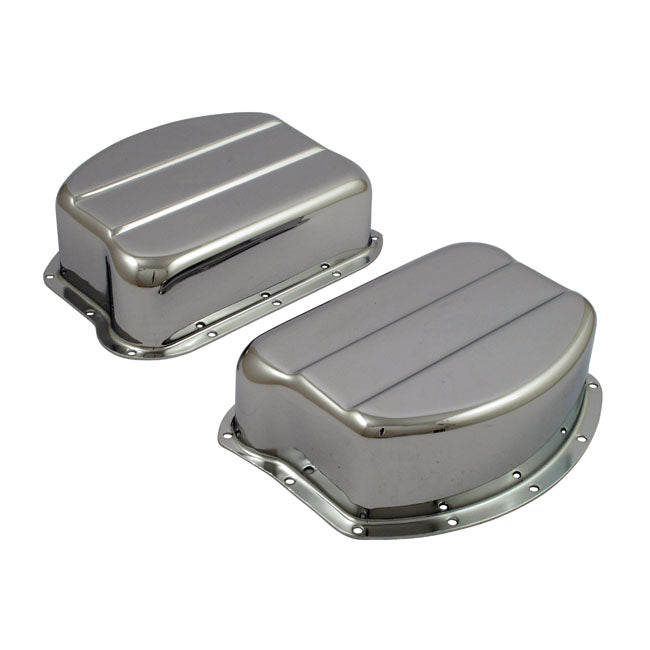 Panhead rocker cover set. Chrome