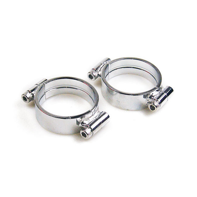 Intake clamps Heavy Duty, chrome — 57-78 XL Sportster; 55-E78 FL; FX (NU)