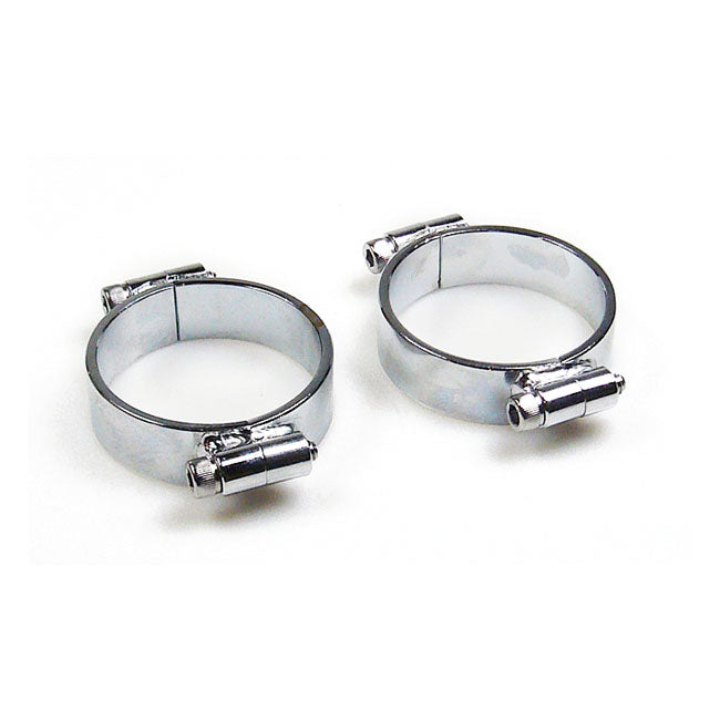 Intake clamps Heavy Duty, chrome — L78-84 Big Twin; L78-85 XL Sportster (NU) (band type)