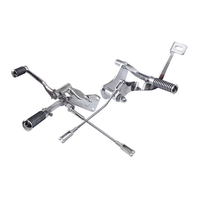 Evo XL forward control kit. O-ring pegs. Chrome — 86-90 4-speed XL Sportster (NU)