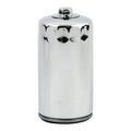 MCS, spin-on oil filter with top nut. Chrome — 91-98 Dyna (NU)