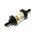 Clear-view fuel filter, 1/4" ID. Black