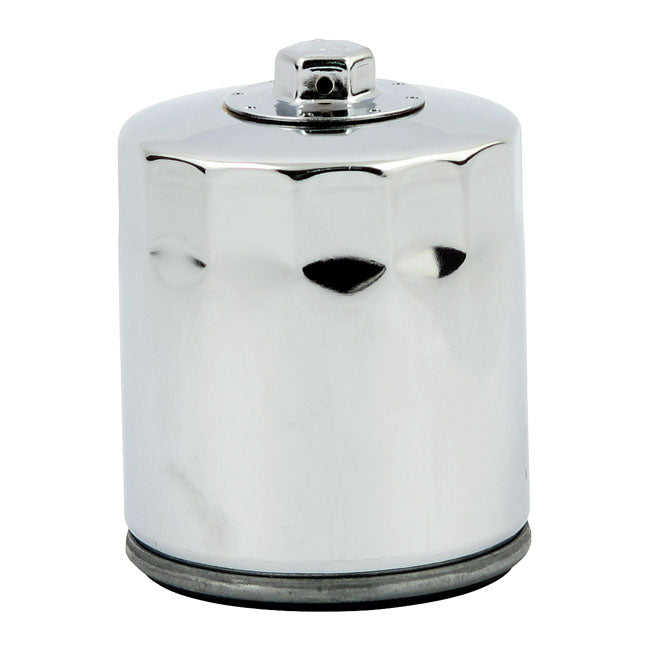 MCS, spin-on oil filter with top nut. Chrome — 02-17 V-Rod (NU)
