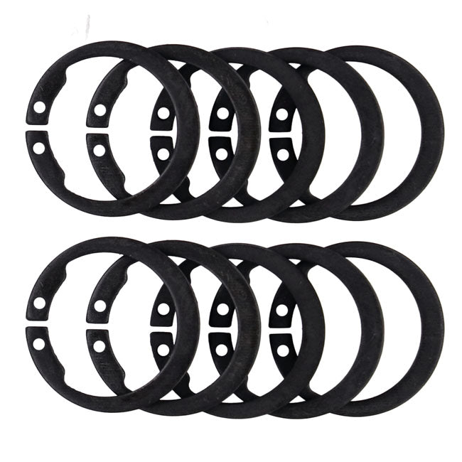 Retaining rings — 77-90 XL Sportster (NU) oil pump gear shaft