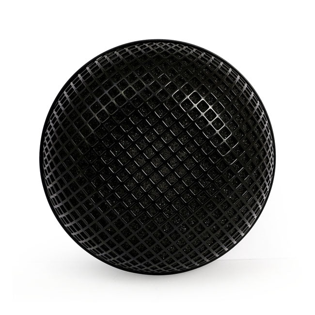 Breather style air cleaner assembly, round. Black — 66-88 Big Twin; 66-87 XL Sportster (NU). With Keihin; Bendix and Tillotson carburetor (Excl. CV carburetor)