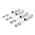 Lower pushrod cover kit. 84-99. Chrome