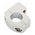 Metric mirror clamp M10 x 1.25 thread. Chrome — For 7/8" (22mm) diameter handlebars