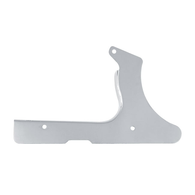 Lower rear belt guard. Chrome — 86-99 Softail (NU)