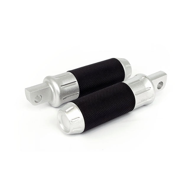 Cobra footpegs. shot peened chrome