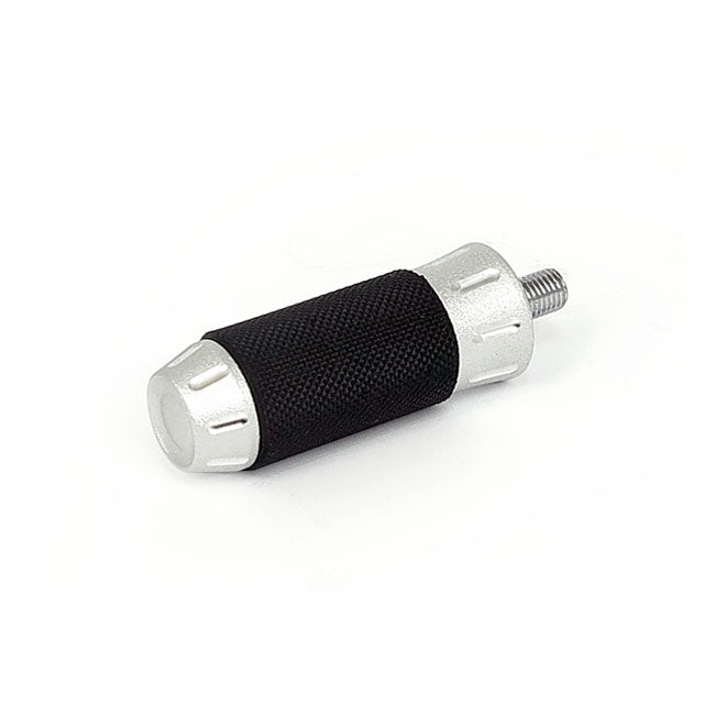Cobra shift/brake peg. shot peened chrome