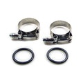Intake clamps, O-ring type — 57-78 XL Sportster; 55-E78 Big Twin