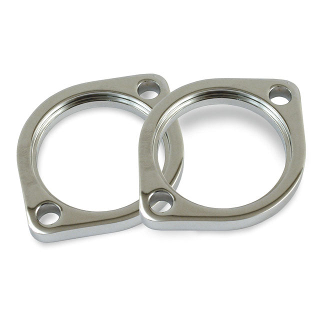 Flange, exhaust pipe 84-03/17-up ''early style''. Chrome