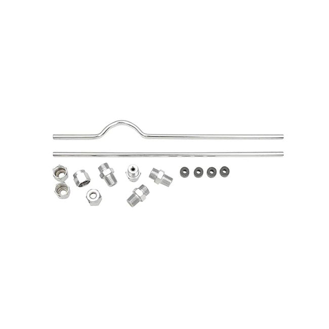 Sportster rocker box oil line kit. Chrome — 58-69 XLCH Sportster with magneto ignition (NU)
