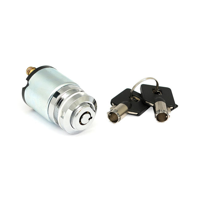 FX style ignition switch ''thin'', round key. Chrome