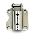 Jiffy mounting bracket. Chrome — 37-86 4-speed Big Twin; 84-99 Softail (NU)