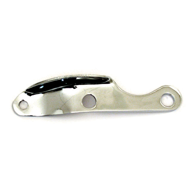 Jiffy spring plate. Chrome — 37-86 4-speed Big Twin; 84-88 Softail (NU)