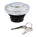 Gas cap vented with lock, chrome — 83-95 H-D (NU) (excl. FLT)