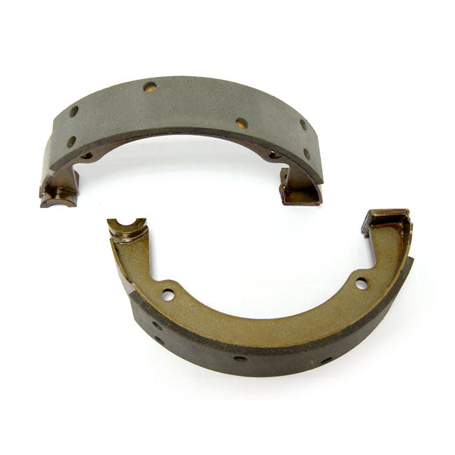 Brake shoes & linings, rear — 38-57 Big Twin (NU)
