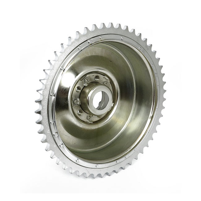 58-62 B.T. Rear brake drum & sprocket. Chrome
