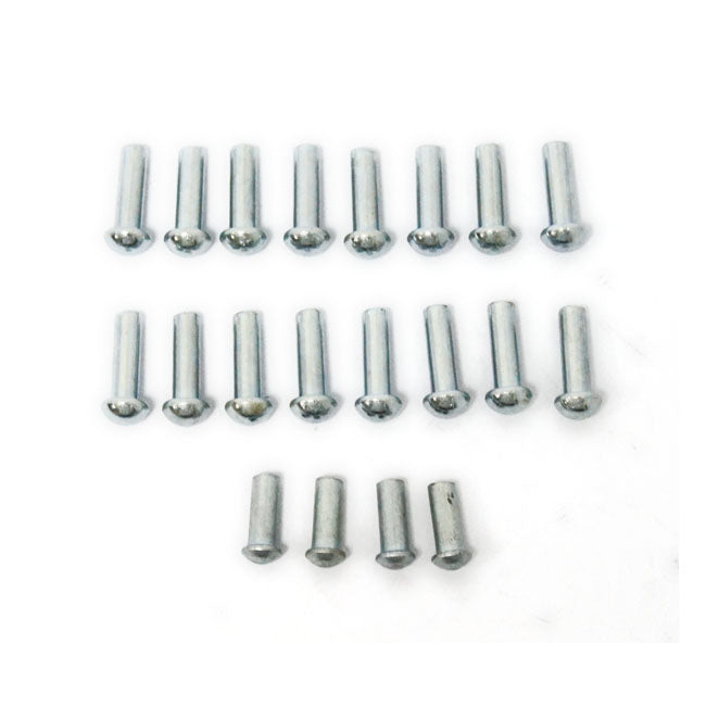 Rivet & dowel pin kit, rear sprocket — 60-66 Big Twin (NU) (hydr. drum brake)