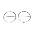 Speaker trim cover, front. Chrome — 14-24 (NU) FLHT; 14-23 (NU) FLHX; 14-25 Trikes. Models with traditional Batwing fairing only and OEM speakers (excl. CVO; Twin Cooled and models with Boom! speaker system or audio Powered by Rockford Fosgate®)