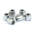 Smooth hose clamps, 3/8". Chrome Slotted