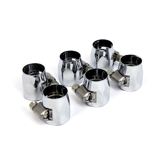 Econ-o-fit hose clamps. 5/16" to 3/8". Chrome
